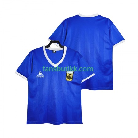Fotballdrakt Argentina Retro Bortetrøye 1986 Kortermet